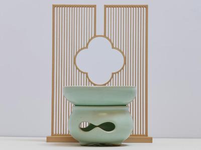 Cloud Flower Inlaid Desktop Screen (prints in only 1 hour 15 minutes, 47g filament)