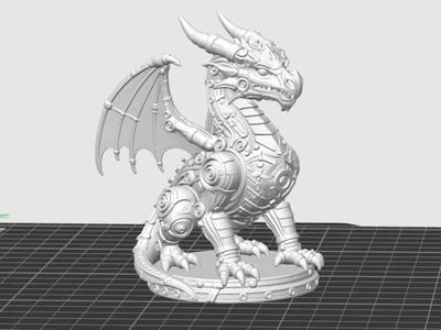 Dragon Steampunk figurine "punk style" series