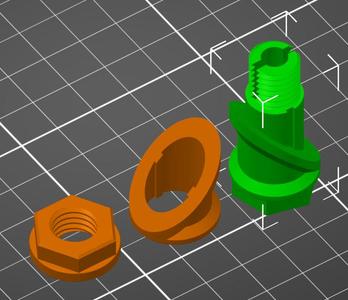 Drybox filament guide using PTFE tube 45deg Ver.