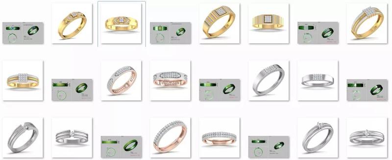 Up to 5 gms Gents male 3dm stl engagement wedding ring