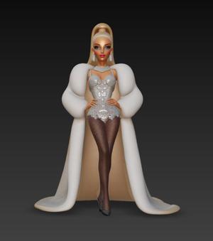 Barbie doll figurine, girl, beautiful girl, doll, female doll, doll in dress, shoes and with long hair