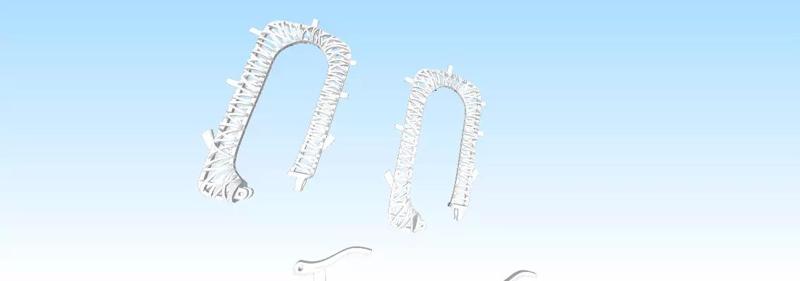 high-quality 3D model of elegant earrings