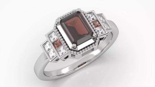 Step Emerald Ring