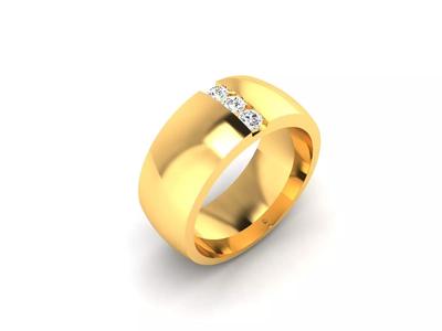 Women Solitaire Ring 3dm stl obj fbx Render Details