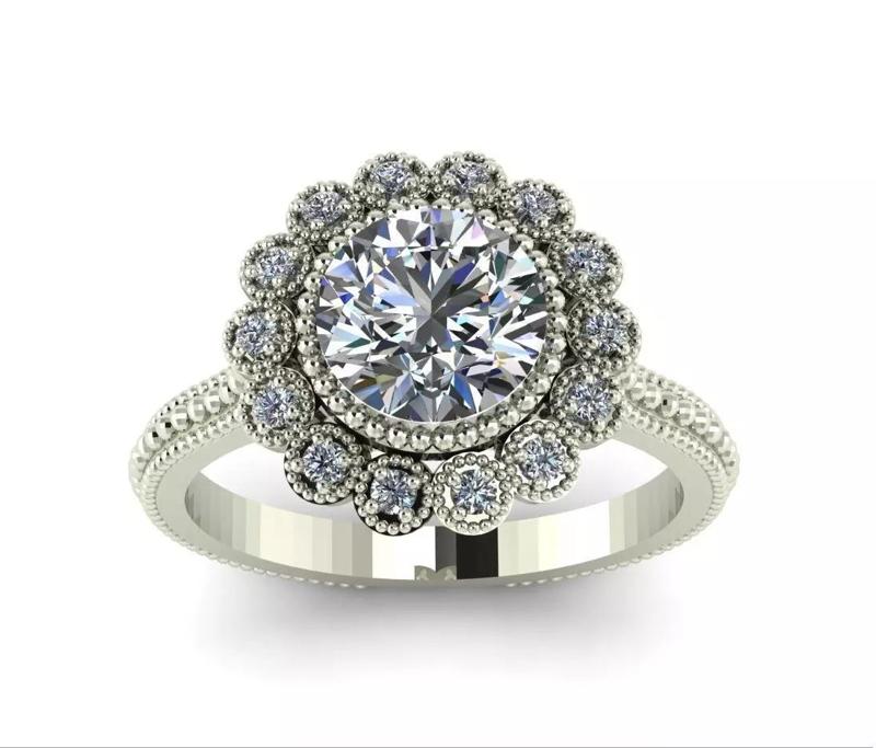 wedding ring with ball