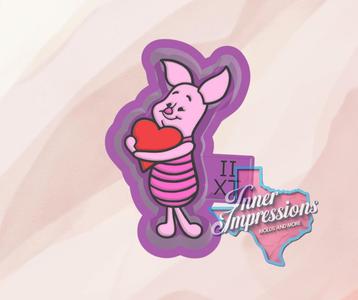 Heart Piglet Freshie Mold