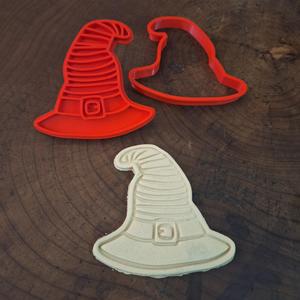 🧙‍♀️ Witch Hat Cookie Cutter + Stamp STL with Handle
