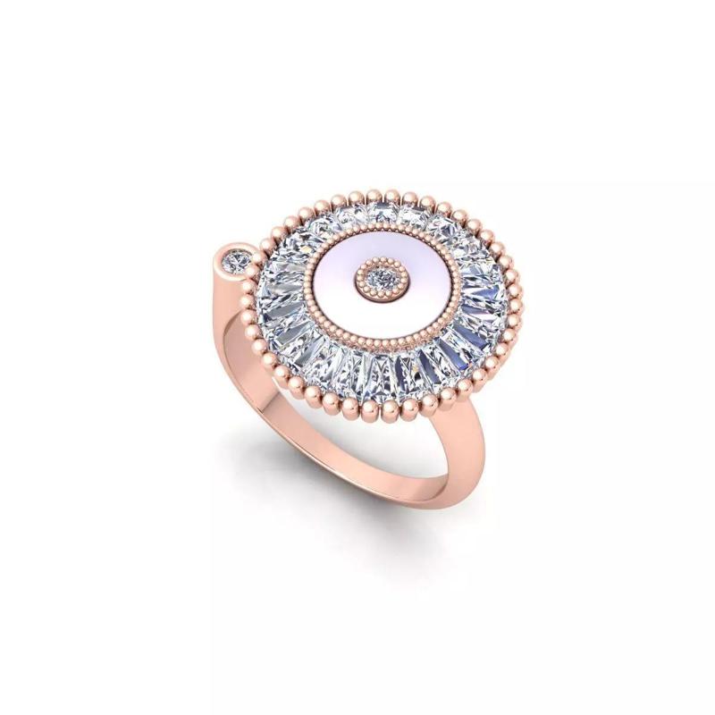 Woman Engagement Ring 3d Model and Render 43