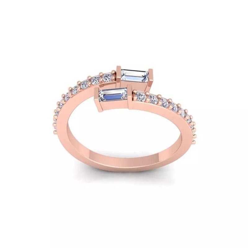 Woman Engagement Ring 3d Model and Render 20