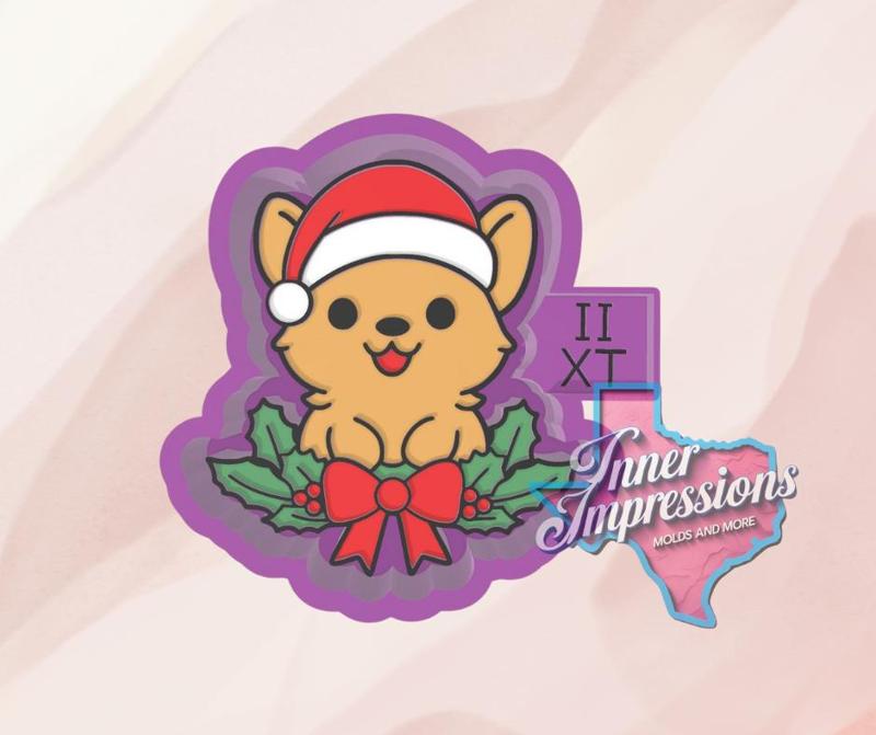 Christmas Dog Freshie Mold