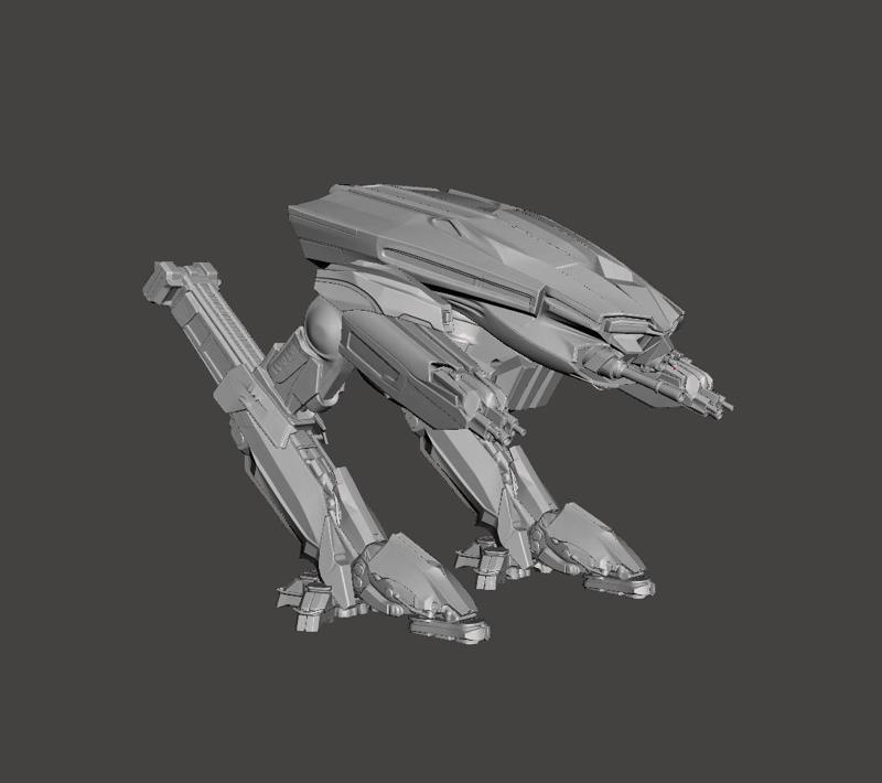 FAN ART REMAKE ROBOCOP 2014 ED 209