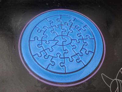 Easy Circle Puzzle - Jigsaw Puzzle - EASY level 1