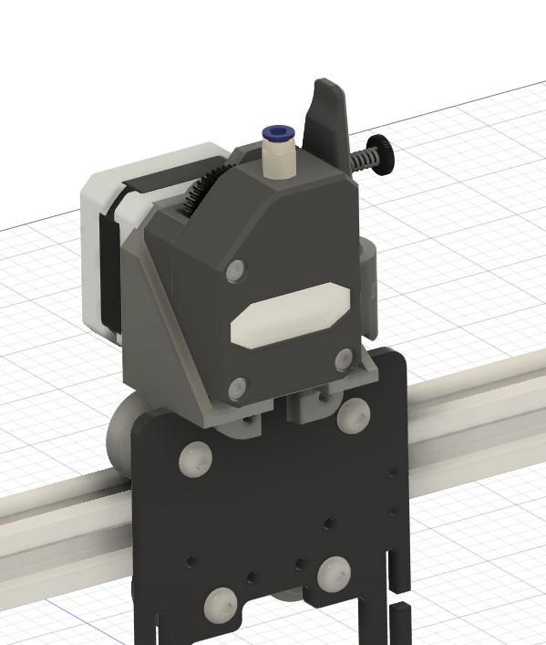 Bmg extruder mount ender 6 Compatible briss Fang and original mount