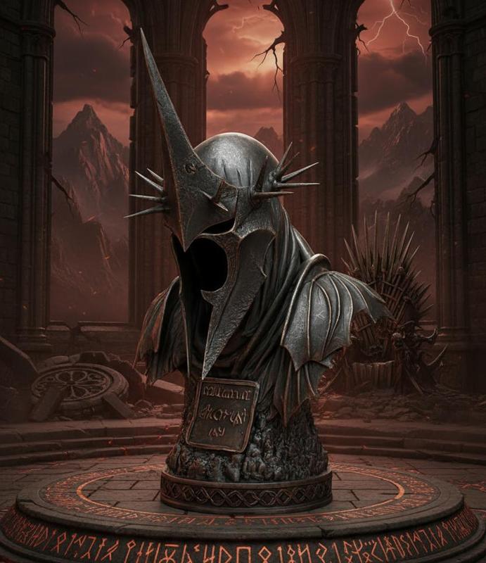 Dark Warlord Helmet Bust – Fantasy 3D Printable Model