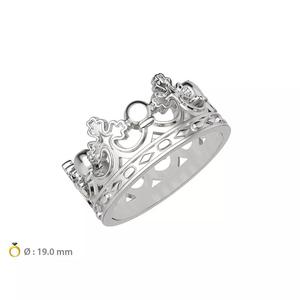 N096 Crown man wedding ring