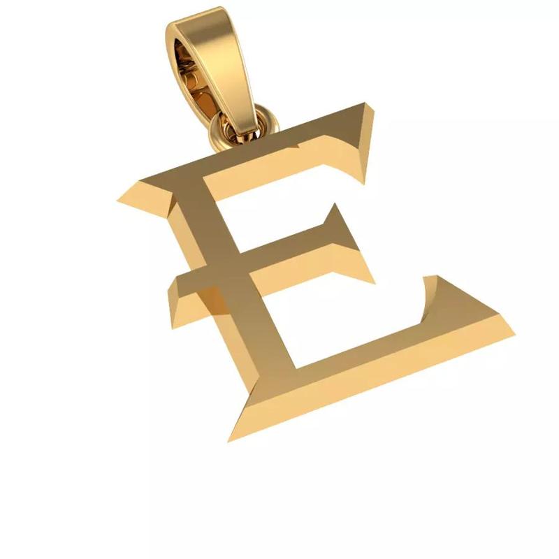 E letter pendant