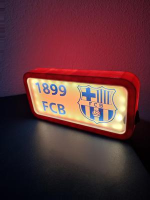 FCB barça illuminated sign
