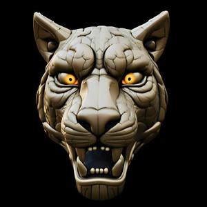 Cracked Earth Panther Pendant