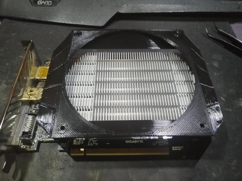 Custom Shroud for Gigabyte RX460 Windforce OC 4GB