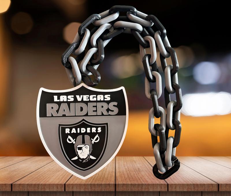 LAS VEGAS RAIDERS NFL SHIELD CHAIN