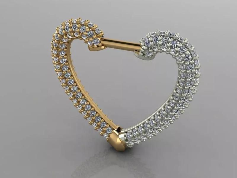 GC GOLD E060- Diamond Cartilage Earring