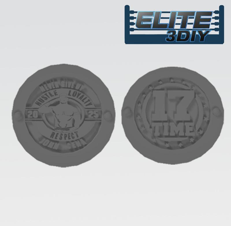 WWE John Cena 17 Time Championship Side Plates