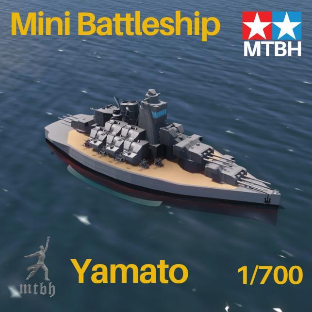 Yamato Mini Battleship 1/700 Scale