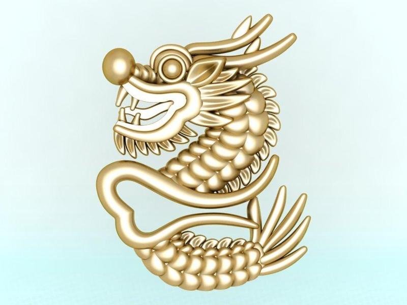 Dragon for jewelry - Dragon for ring - Dragon for pendant - N1006