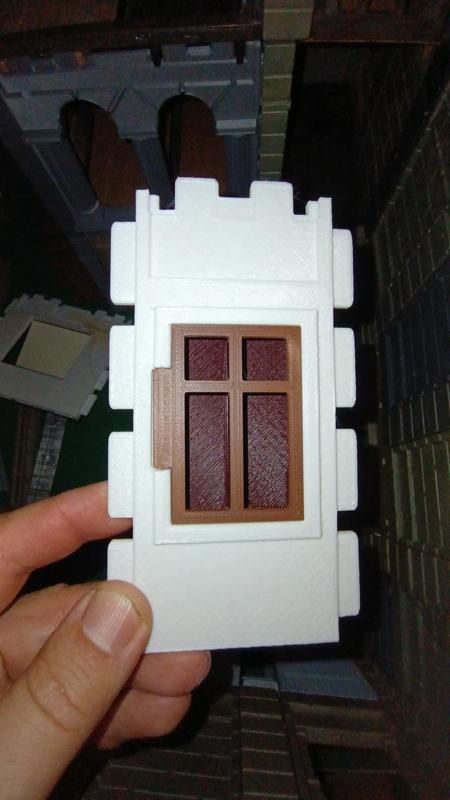 Playmobil monastery, barracks, castle Window,Kloster, Kaserne, Fenster,Monasterio de Playmobil,castillo, cuartel,ventana, Steck system