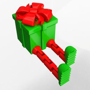 GiftBox-Cute Flexi Articulated Skeleton Print-in-place Fidget with 3MF included.(No Supports and no Rafts)