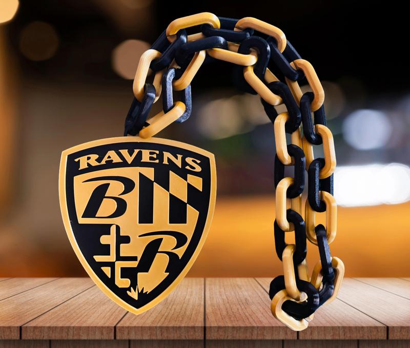 Baltimore Ravens NFL Gold Shield Chain