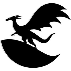wyvern flying over a moon-shaped battlefield 2 - 2D/3D Wall Art STL+SVG For CNC Router, Plasma, Waterjet, Laser & 3D Printer