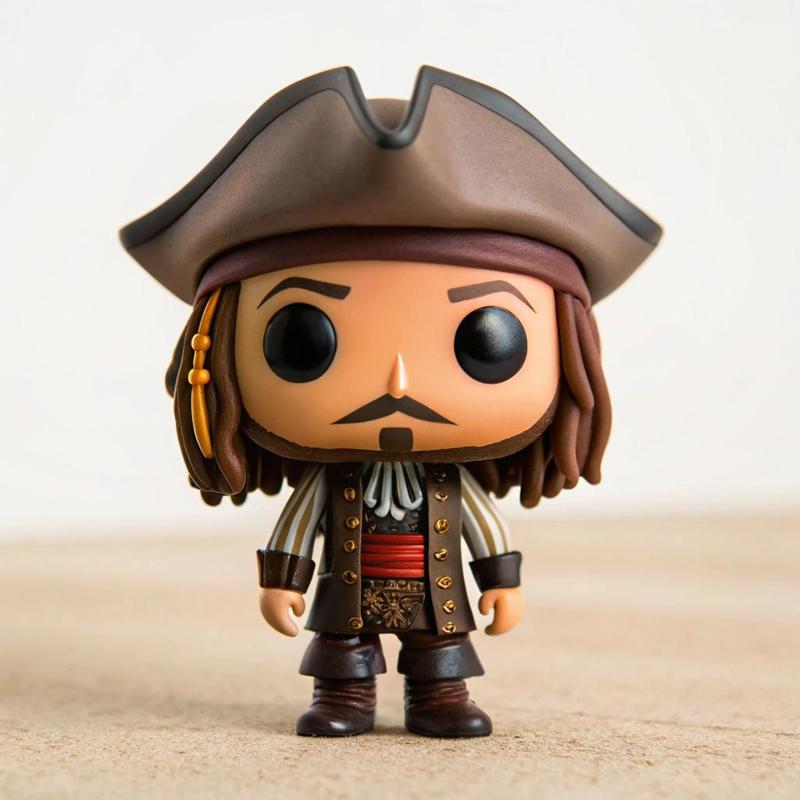 Jack Sparrow - Pirates of the Caribbean 3D Chibi Figure