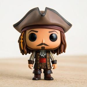 Jack Sparrow - Pirates of the Caribbean 3D Chibi Figure