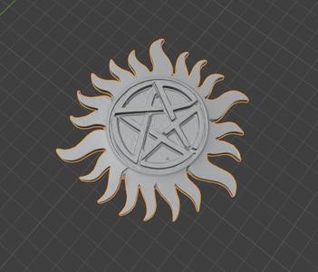 "Anti-Demon" Sigil Amulet from Supernatural (Winchesters' Protection) - 2 Versions
