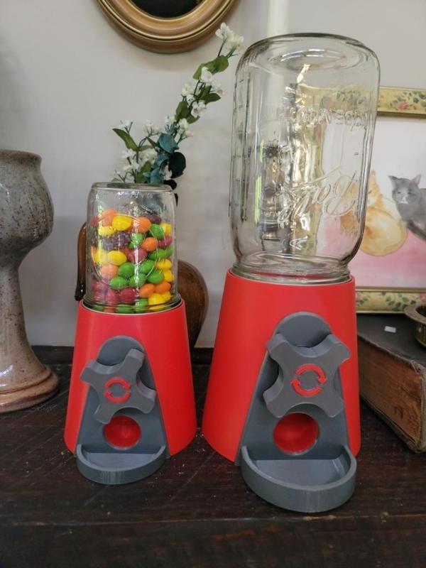 Wide Mouth Mason Jar Candy Machine