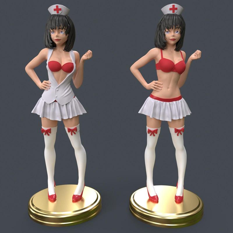 Anime Sexy Nurse Sister 3D Printing