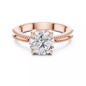 Solitaire Round Cut Diamond Engagement Wedding Ring File Video
