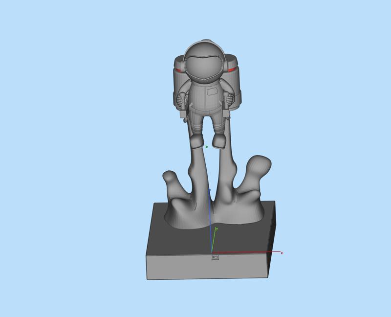 Astronaut ornaments scene model