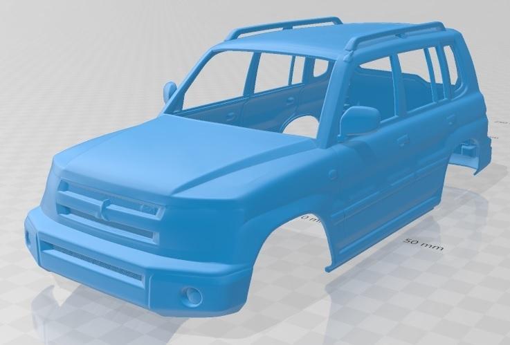 Mitsubishi Pajero 1999 Printable Body Car