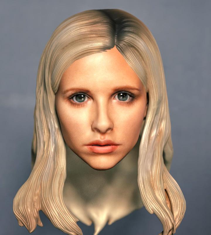 1/6 1/12 Buffy the Vampire Slayer Buffy Summers Sarah Michelle Gellar Head Headsculpt