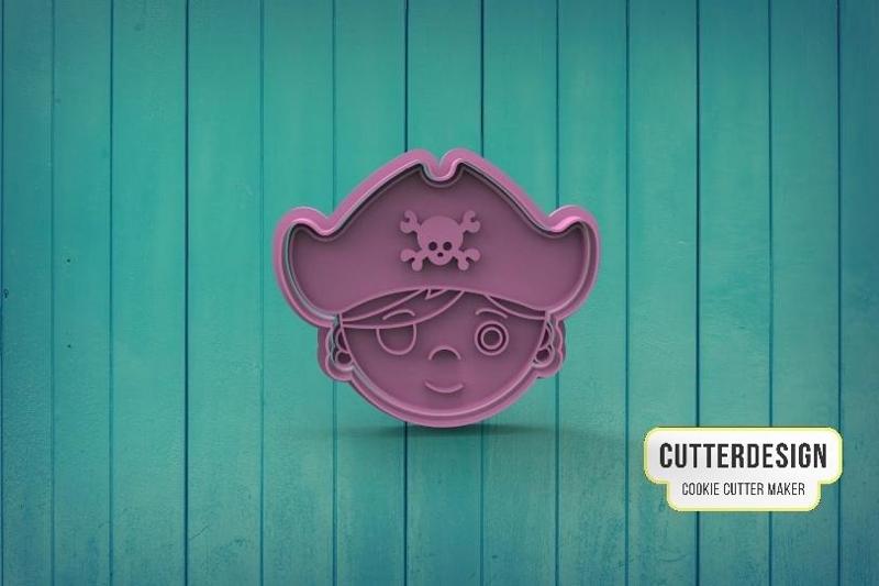 Pirate Boy Cookie cutter M2