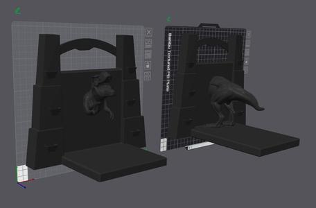 T-Rex Bookends – Jurassic Park Inspired