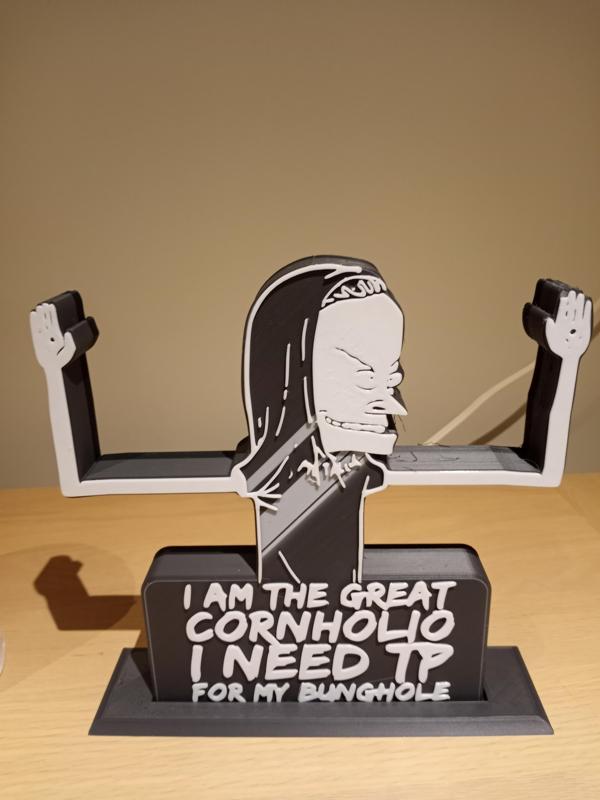 cornholio toilet paper holder