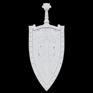 Ornate Sword and Shield Pendant
