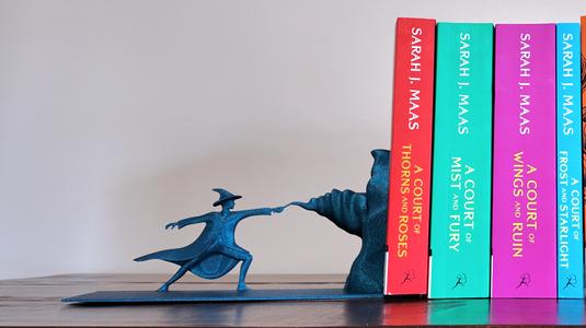 Wizard Spell-Blast Bookend