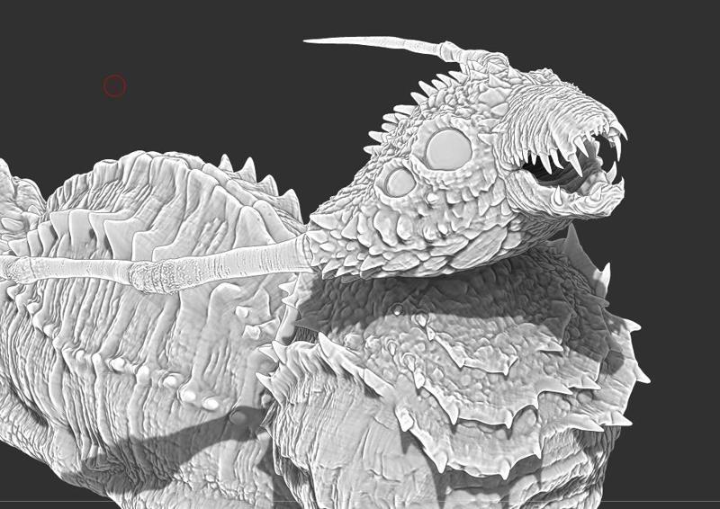 Sloog - Slug like monster miniature