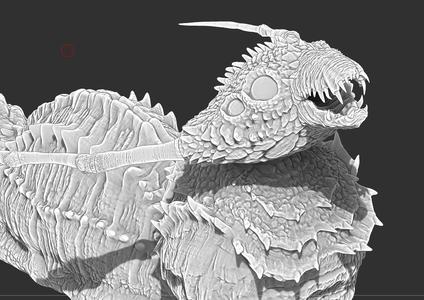 Sloog - Slug like monster miniature