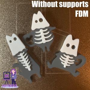 🎃 Ghost Cats - Halloween Badges