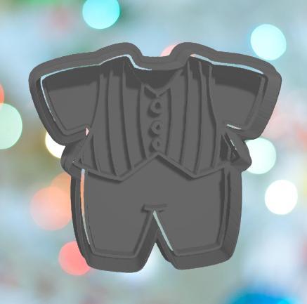 Baby Shower Baby Boy Suit Cookie Cutter